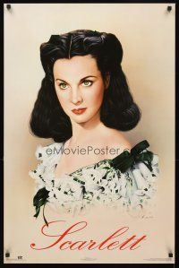 2k621 GONE WITH THE WIND commercial poster '92 Keewon Hong art of Vivien Leigh as Scarlett!