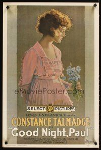 2k623 GOOD NIGHT PAUL commercial poster '76 Constance Talmadge pretends to be married!