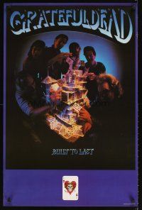 2k628 GRATEFUL DEAD BUILT TO LAST commercial poster '89 great house of playing cards image!