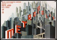 2k586 METROPOLIS German commercial poster '07 Fritz Lang, different art by Boris Bilinsky!