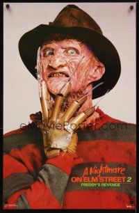 2k639 NIGHTMARE ON ELM STREET 2 commercial poster '85 Robert Englund as Freddy Krueger!