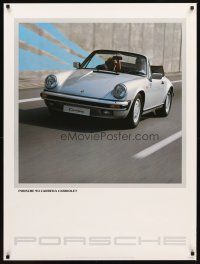 2k587 PORSCHE 911 CARRERA CABRIOLET German commercial poster '90s cool image of couple in car!
