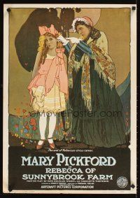 2k642 REBECCA OF SUNNYBROOK FARM commercial poster '76 art of pretty Mary Pickford!