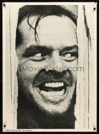 2k581 SHINING English commercial poster '80 King & Kubrick horror, crazy Jack Nicholson!