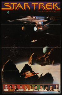 2k648 STAR TREK 2-sided commercial poster '79 William Shatner, Leonard Nimoy & sci-fi cast!