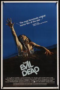 2k656 EVIL DEAD REPRO 1sh '82 Sam Raimi cult classic, best horror art of girl grabbed by zombie!