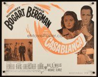 2k654 CASABLANCA REPRODUCTION 1/2sh R56 Humphrey Bogart, Ingrid Bergman, Michael Curtiz classic!