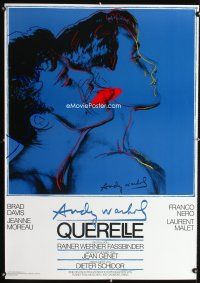 2k588 QUERELLE blue style German commercial poster '80s Fassbinder & Jean Genet, Andy Warhol art!