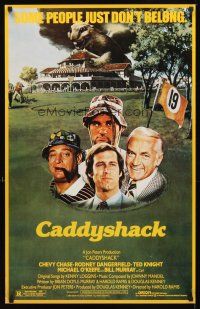 2k094 CADDYSHACK special 23x36 '80 Chevy Chase, Bill Murray, Rodney Dangerfield, golf classic!
