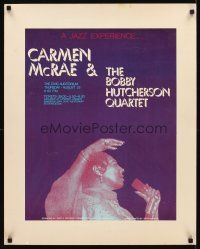 2k304 CARMEN MCRAE & THE BOBBY HUTCHERSON QUARTET 23x29 music poster '70s cool art of singer!