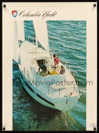 2k256 COLUMBIA YACHT CORONADO 35 21x28 advertising poster '71 great image of sailboat!
