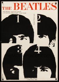 2k658 HARD DAY'S NIGHT REPRODUCTION English 24x34 '90s The Beatles, rock & roll classic!