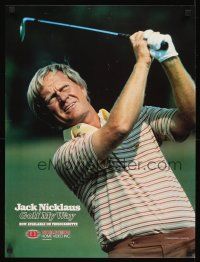 2k376 JACK NICKLAUS GOLF MY WAY video special 18x24 '83 great image of the golfer!