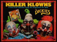 2k315 KILLER KLOWNS FROM OUTER SPACE soundtrack poster '88 Cramer, Suzanne Snyder, Alien bozos!