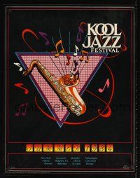 2k316 KOOL JAZZ FESTIVAL signed & hand-nuimbered 96/3000 21x27 music poster '84 by the artist!