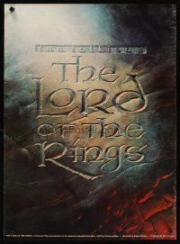 2k114 LORD OF THE RINGS commercial 22x30 poster '78 Ralph Bakshi cartoon from J.R.R. Tolkien novel!