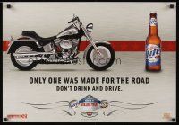 2k243 MILLER LITE 18x27 advertising poster '03 don't drink & drive, born to be Miller Time!