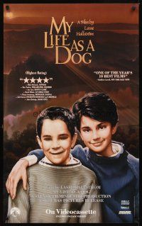 2k119 MY LIFE AS A DOG video special 23x37 '87 Hallstrom's Mitt liv som hund, cute image of kids!