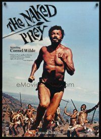 2k120 NAKED PREY video special 23x32 R86 Cornel Wilde weaponless in Africa running from killers!