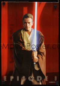 2k042 PHANTOM MENACE 2-sided Insider Magazine special 11x16 '99 Ewan McGregor, Star Wars Episode I!