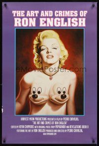 2k122 POPAGANDA: THE ART & CRIMES OF RON ENGLISH special 24x36 '05 art of Marilyn Monroe & Mickey!