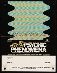 2k186 PSYCHIC PHENOMENA special 17x22 '76 weirdness documentary hosted by Raymond Burr!