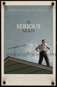 2k191 SERIOUS MAN mini poster '09 Coen Brothers, Michael Stuhlbarg on roof!