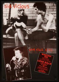 2k192 SID & NANCY special 20x28 '86 classic directed by Alex Cox, Love Kills N.Y.C. Sid wanted!