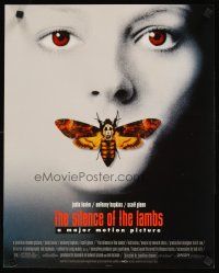 2k193 SILENCE OF THE LAMBS set of 3 special 16x20s '91 Jodie Foster & Anthony Hopkins w/moth!
