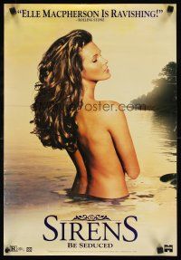2k194 SIRENS video special 15x22 '94 super sexy seductive Elle Macpherson naked in lake!