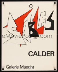 2k292 STABILES 20x25 French art exhibition '80s cool Alexander Calder title art!