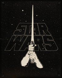 2k048 STAR WARS bootleg special 22x28 '77 George Lucas' sci-fi classic, art of hands & lightsaber!