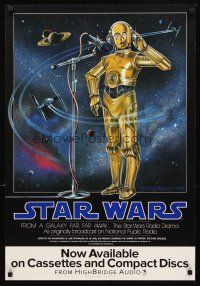 2k052 STAR WARS radio show special '93 sci-fi epic, cool Strain art of C-3PO!