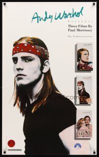 2k130 THREE FILMS BY PAUL MORRISSEY video special 23x38 '88 cool images of Joe Dallesandro!