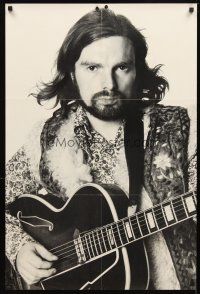 2k327 VAN MORRISON record album insert poster '60s great image of musician w/guitar!