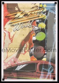 2k329 ZZ TOP WORLD TOUR 2010 hand-numbered 115/2000 14x20 music poster '10 art of car & lights!