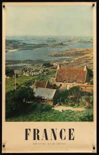 2k523 FRANCE French travel poster '56 great image from Ile-de-Brehat near Brittany!