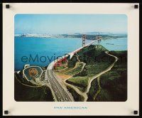 2k416 PAN AMERICAN UNITED STATES OF AMERICA travel poster '68 cool image of San Francisco!