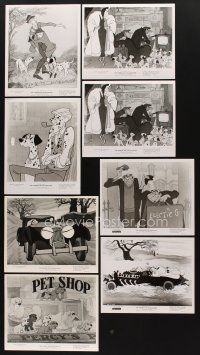 2m551 ONE HUNDRED & ONE DALMATIANS 8 8x10 stills '61 & R69 most classic Walt Disney canine cartoon!
