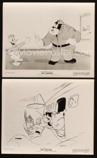 2m669 SKY TROOPER 2 8x10 stills '42 Disney, great cartoon images of Donald Duck & Pete!