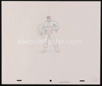 2m245 CAPTAIN AMERICA animation art '80s great pencil drawing of the Marvel superhero!