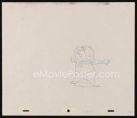 2m272 JETSONS animation art '80s Hanna-Barbera, great cartoon pencil drawing of Mr. Spacely!