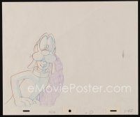2m295 PLUTO animation art '90s great cartoon pencil drawing of the Disney dog!