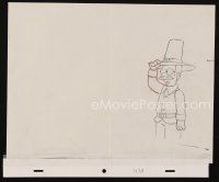2m310 SIMPSONS animation art '00s Matt Groening cartoon, pencil drawing of pilgrim Ned Flanders!