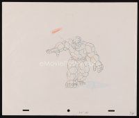 2m315 THING animation art '80s cool cartoon pencil drawing from Marvel's The Fantastic Four!