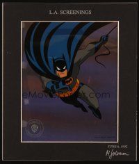 2m053 BATMAN: THE ANIMATED SERIES signed matted limited edition sericel '92 DC Comics superhero!