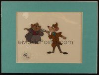 2m022 GREAT MOUSE DETECTIVE matted animation cel '86 Disney's Sherlock Holmes rodent cartoon!