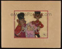 2m040 GREAT MOUSE DETECTIVE matted animation cel '86 Walt Disney's Sherlock Holmes rodent cartoon!