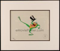 2m054 MICHIGAN J. FROG matted limited edition sericel '90s Warner Bros. cartoon mascot!