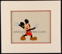 2m018 MICKEY MOUSE matted animation cel '80s Disney, from a television commercial!